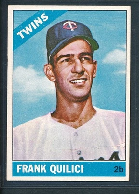 1966 Topps #207 FRANK QUILICI Minnesota Twins RC ~ VG-EX to EX wrinkle - Image 1 of 2