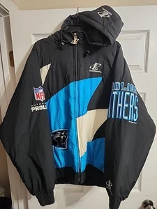 North Carolina Panthers NFL Vintage Logo Athletic Shark Tooth Hoodie Jacke Mantel -XL - Bild 1 von 17