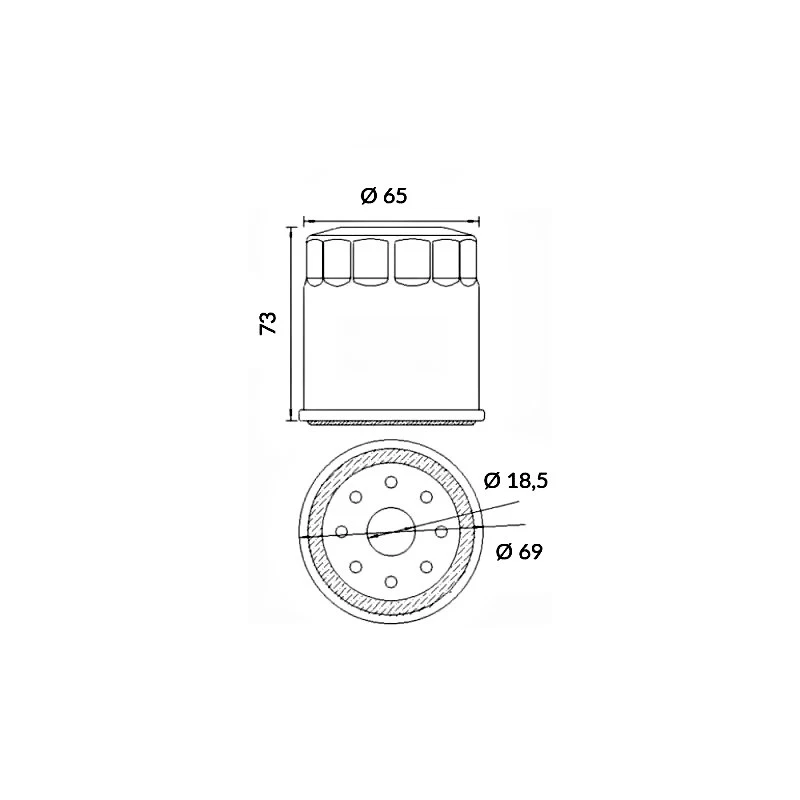KAWASAKI NINJA ZX-6RR 600 2003-2005 OIL FILTER 403550885#38 - Image 1 of 1