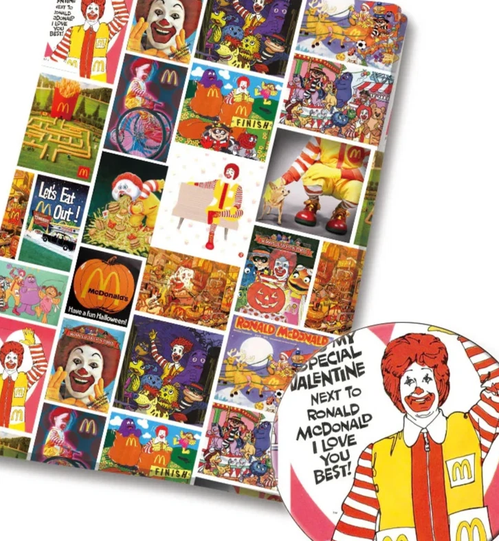 Tecido de algodão McDonalds personagem fast food meia jarda (18” x 55”) 11082 - Imagem 1 de 1