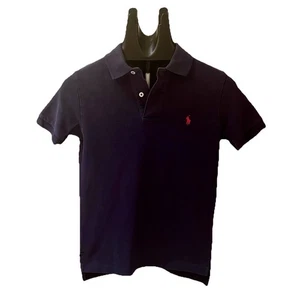 Polo Ralph Lauren Boys Navy Short Sleeve Polo Shirt - Size S (8) - Picture 1 of 3
