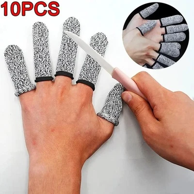 10-50Safety Finger Sleeve Protector Anti Cut Slash Finger Thumb Protective Glove