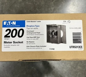 Eaton UTRS213CE 200 Amp Ringless Overhead and Underground Meter Socket - Picture 1 of 4
