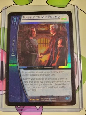 Enemy Of My Enemy MXM-194 vs system tcg Free Shipping card game Marvel Holo Foil - Image 1 of 2