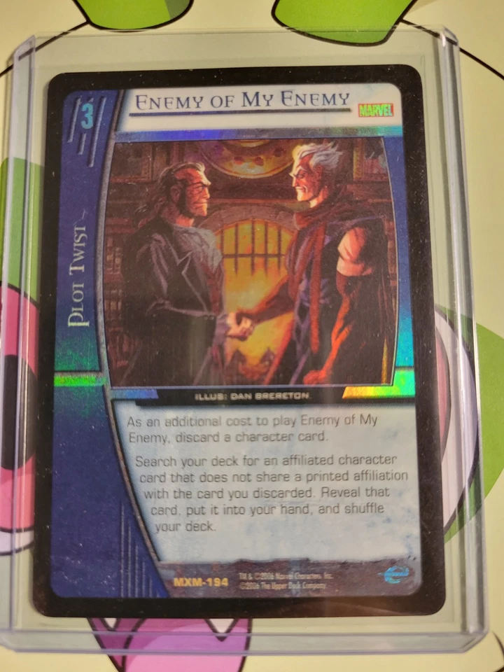 Enemy Of My Enemy MXM-194 vs system tcg Free Shipping card game Marvel Holo Foil - Image 1 of 2
