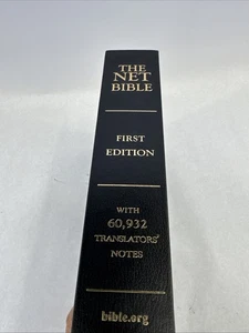 The NET Bible First Edition With 60932 Translators' Notes Black Bookmark Hc 2009 - Bild 1 von 24