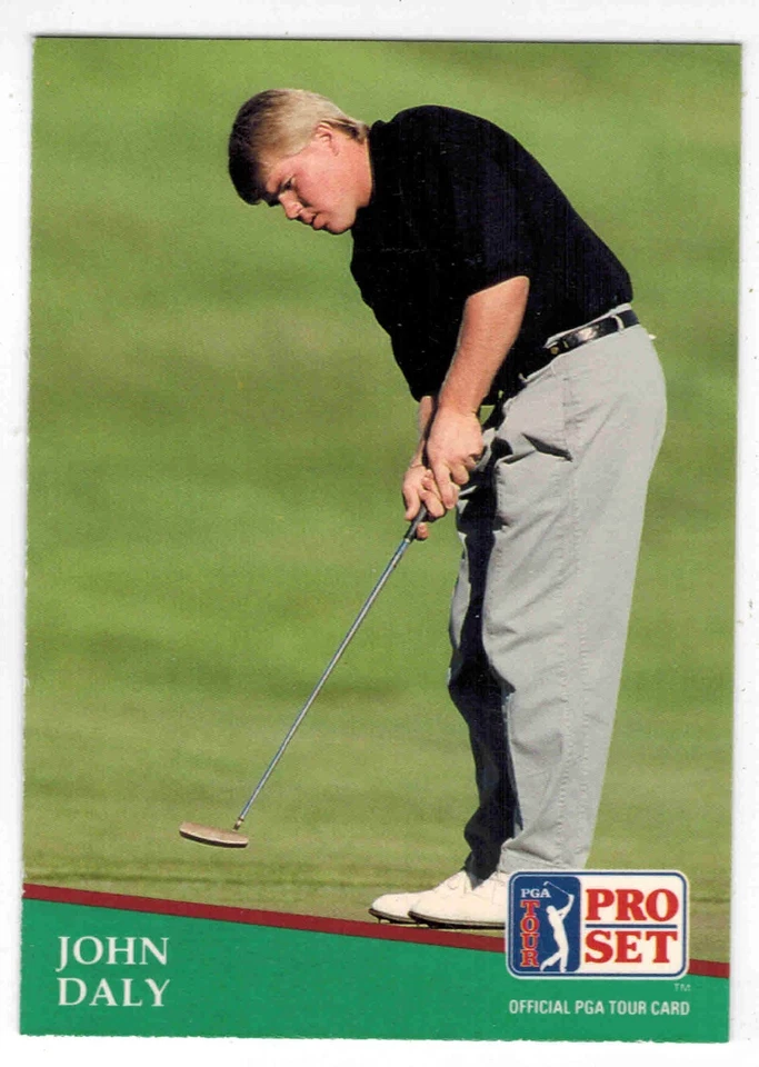 Tarjeta de novato John Daly 1991 Pro Set PGA Tour #93 Foto 1 de 2