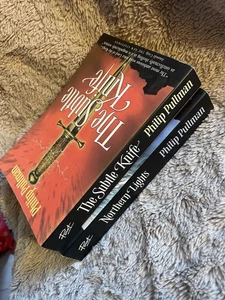 Set of two Philip Pullman paperback books subtle knife northern lights vintage - Picture 1 of 8