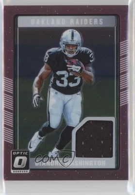 2016 Donruss Optic Rookie Threads Pink DeAndre Washington #DRT-DW RC - Image 1 of 2