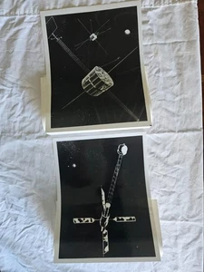 Vintage (2) - 8x10 RCA Pressemitteilung Dynamic Satellite Explorer Artist Concept - Bild 1 von 3