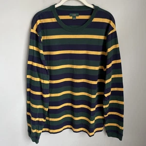 J Crew Ruderer mehrfarbig gestreift Baumwolle Langarm Pullover Shirt Größe Large - Bild 1 von 7