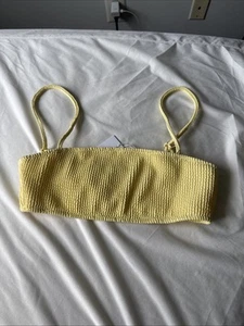 Lovers And Friends Yellow Swim Top Size S - Picture 1 of 3