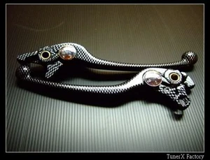 CARBON Brake Clutch LEVER FIT GSX 1300R FOR HAYABUSA 1999 2000 2017 18 2019 20 - Picture 1 of 3
