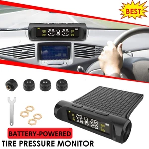Wireless TPMS Car Tire Tyre Pressure Monitoring System + 4 External Sensor - Picture 1 of 11