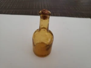 VINTAGE BERNSTEINFARBENE BITTERER/MEDIZINFLASCHE KEIN ETIKETT SELTENER FINDEN!! - Bild 1 von 2