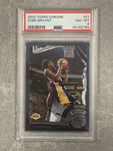 2002-03 Kobe Bryant Topps Chrome #21 PSA 8 - Picture 1 of 2