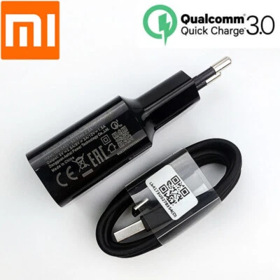 Original Xiaomi Schnellladegerät Adapter USB Typ C Kabel Mi 8 9T A3 Redmi Note 7 - Bild 1 von 4
