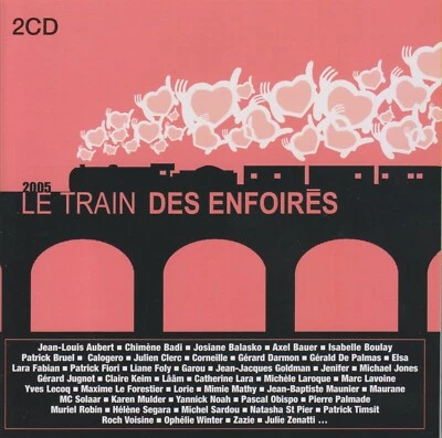 Le train des enfoirés - Album 2 X CD - TBE - Photo 1/2