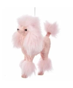 Plush Pink Poodle Ornament - Picture 1 of 1