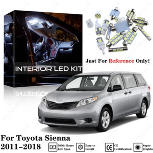 19X Bright White Interior LED Light Package Kit Deal For Toyota Sienna 2011-2018 - Picture 1 of 12