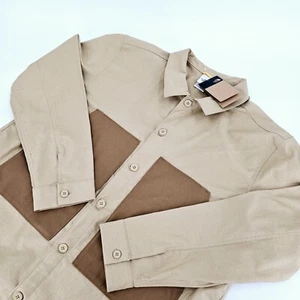 The North Face M Field Shacket Mens XXL 2XL Khaki Utility Brown Shirt Jacket NEW - Picture 1 of 10
