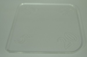 Acrylic Corner Radius Template Tool for Card Making Scrapbooking Mosaic, Collage