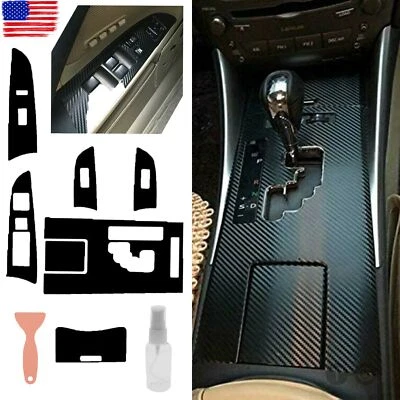 For LEXUS IS250 300 350 2006-2012,Carbon Fiber Gear Shift Box Panel Cover Trim - Image 1 of 4