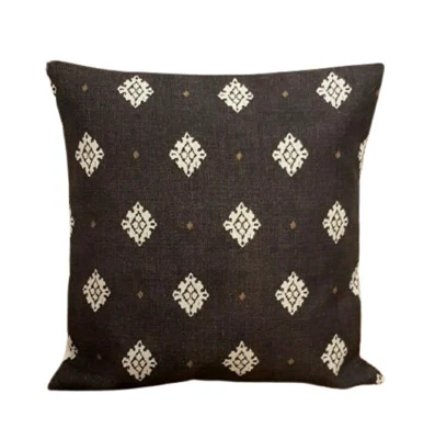 Windsor Ebony Geometric Blue Beige Cushion Cover 14" 16" 17" 18" 20" 22" - Image 1 of 4