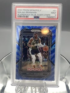 Malaki Branham 2022/23 Prizm Monopoly Blue Tiger Boardwalk SSP PSA 9 - Picture 1 of 4