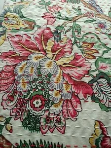 Cotton Queen Size Kantha Quilt Handmade Matching Bedspread Bedcover For Bedroom - Picture 1 of 2