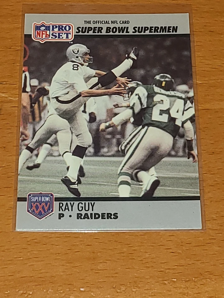 RAIDERS RAY GUY 1990 PRO SET SUPER BOWL SUPERMEN #116 - Image 1 of 1