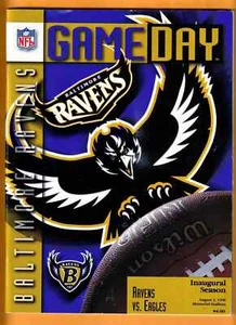 1996 Baltimore Ravens Philadelphia Eagles Prog Pre-Season 1st Ravens Game - Bild 1 von 2