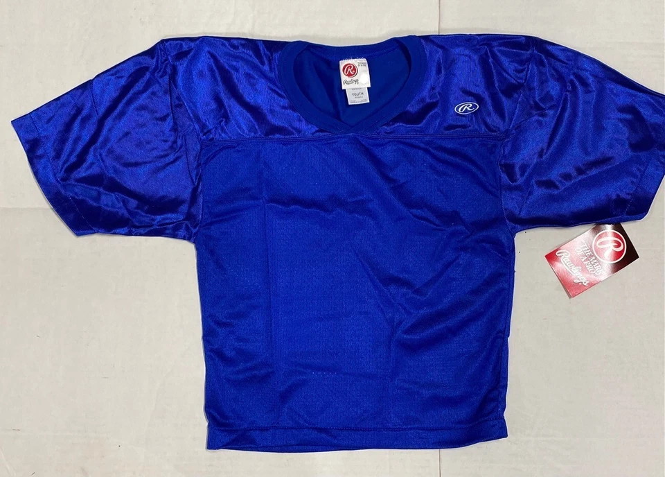 Camiseta de fútbol Rawlings YFJ9055 azul real juvenil XL (lote de 25) Foto 1 de 1