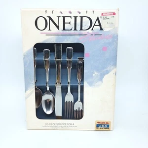 20 piezas Oneida American BALAD 1990 Nuevo en Caja 2644020A Vajilla Rara de Acero Inoxidable - Imagen 1 de 6