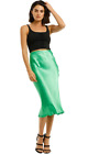 Bec And Bridge Loren Midi Skirt In Emerald Size 12 Au