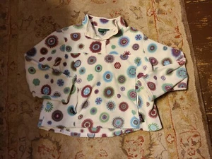 LL Bean Pullover Fleecepullover Größe 2X REG Damen weiß Druckknopf.  Y - Bild 1 von 6