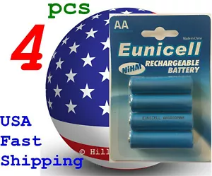 4 X pcs Size AA LR6 AM6 Rechargeable 1000mAh Card 1.2V NiMH Battery - Picture 1 of 6