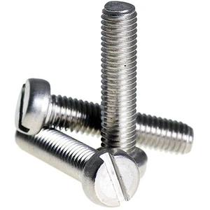 M3.5 M4 M5 M6 A2 Stainless Steel Slotted Cheese Head Machine Screws DIN 84 - Picture 1 of 1