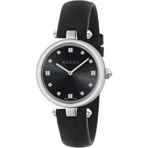 Gucci YA141403 Diamantissima 32MM Women's Black Leather Watch - Picture 1 of 1