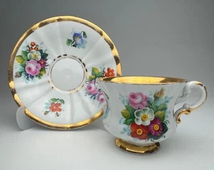 Meissen Antike Tasse und Untertasse Blumendekor 1850-1900 - Bild 1 von 16