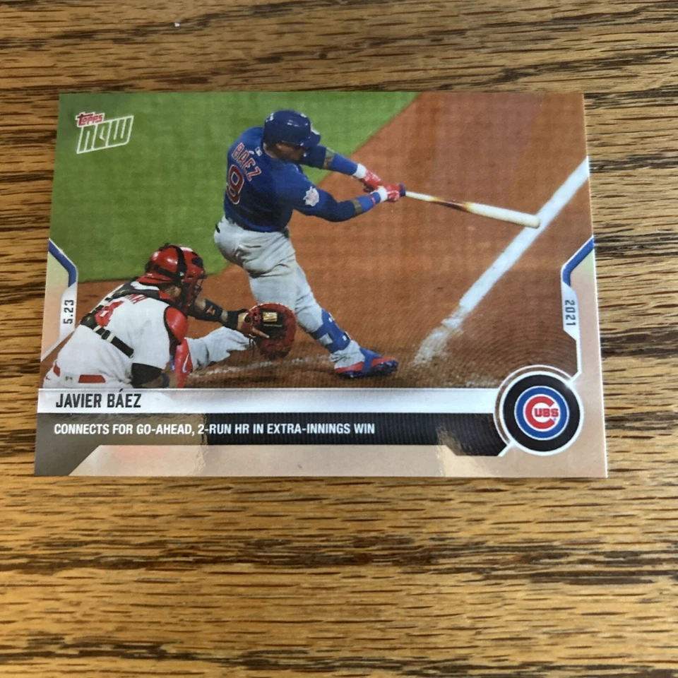 Javier Baez 2 Run Home Run - 2021 MLB TOPPS NOW Card 266 - PR 481 In Hand - Image 1 of 1