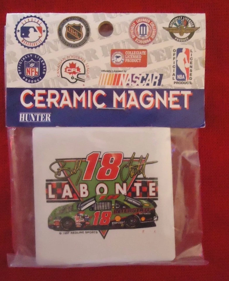 Imán de cerámica Bobby Labonte Interestatal #18 nuevo Foto 1 de 1