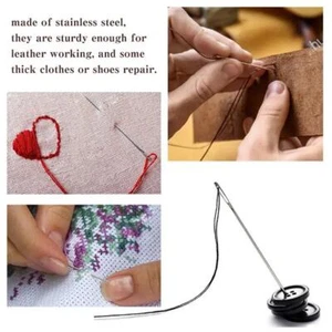 20/30x Large Eye Stitching Needles Sewing Needles Big Sewing Needle Set Eye 丨UK - Picture 1 of 26