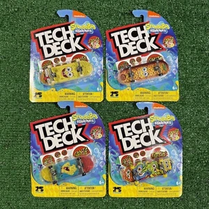 Tech Deck Santa Cruz Bob Esponja Pantalones Cuadrados Nickelodeon Raro Juego Completo De 4 - Imagen 1 de 4
