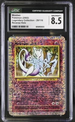 CGC 8.5 Mewtwo 2002 Legendary (Collection) 29/110 Reverse Holo Pokemon Card - Image 1 of 2