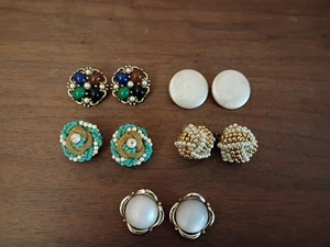 Pendientes de clip vintage - Imagen 1 de 5