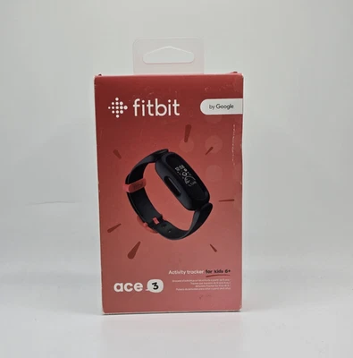 Rastreador de actividad física Fitbit ACE 3 para niños - negro/rojo deportivo Foto 1 de 4