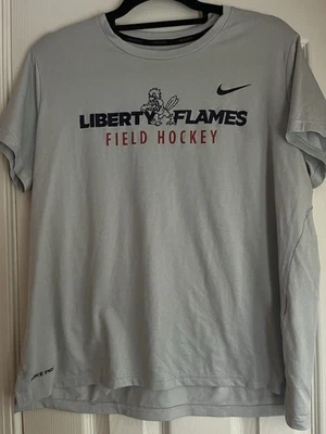 Camisa Dri-Fit Gris Nike Liberty University Flames Field Hockey XL Foto 1 de 2
