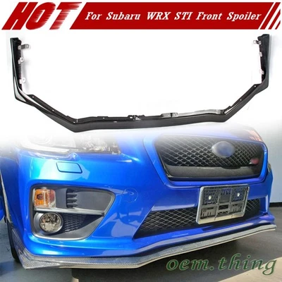 Alerón labial de parachoques delantero Fit For Subaru WRX 2021 fibra de carbono estilo STI Foto 1 de 4