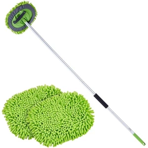62'' Car Wash Brush with Long Handle Car Wash Mop Mitt Chenille Car Cleaning - Picture 1 of 9
